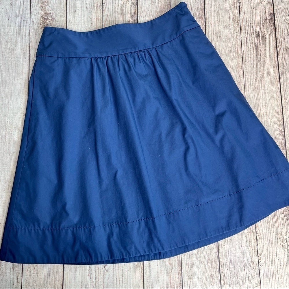 J. Crew Navy A-Line Skirt